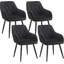 40cm H Velvet Upholstered Armchair-1895732139-1895732140