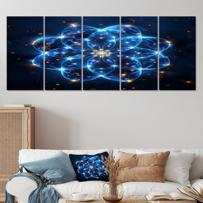 Rozek - Toile d'art géométrique murale 5 pièces