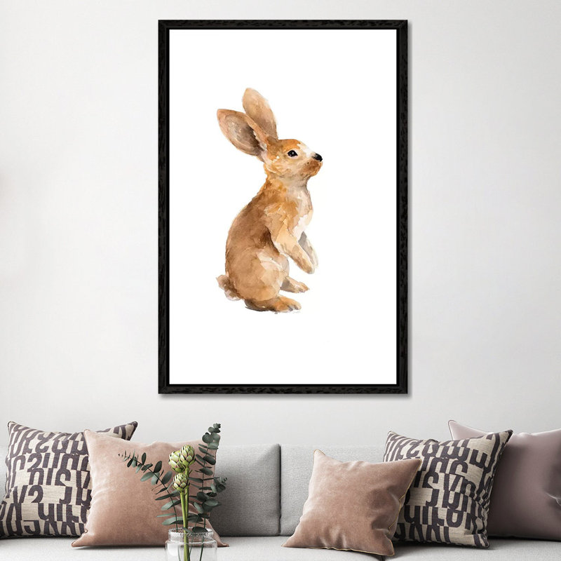 Meadow Buddy I by Lanie Loreth - Gallery-Wrapped Canvas Giclée on Canvas, Black Floater Framed