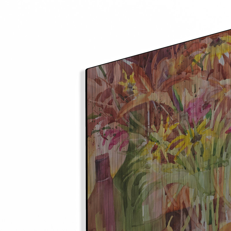 «Illusion of Fall» par Annelein Beukenkamp, art mural en métal, H 24 po x l 16 po