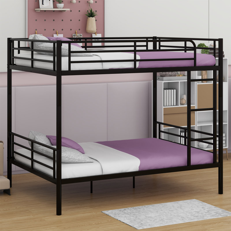 Montville Kids Bunk Bed, Black, Full Over Full