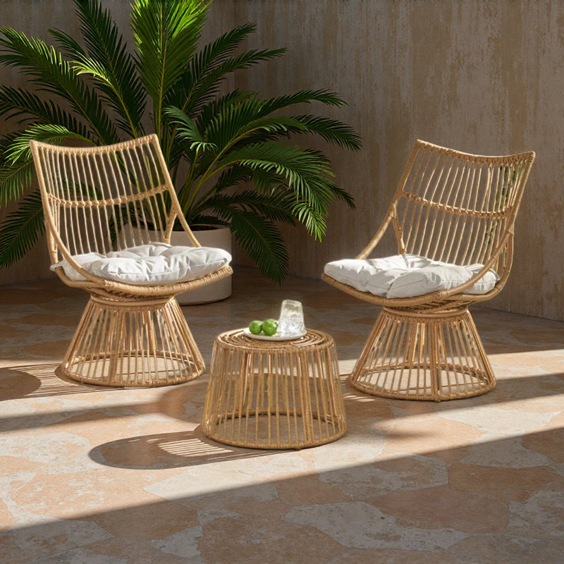 Chaise et table d'appoint