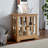 32" Glass Display Cabinet with Smartphone-Controlled LED Lights, Sideboard Buffet Credenza with Glass Doors & Adjustable Shelves, Small Storage Cabinet for Collectibles, Living Room, Apartment-1907276388