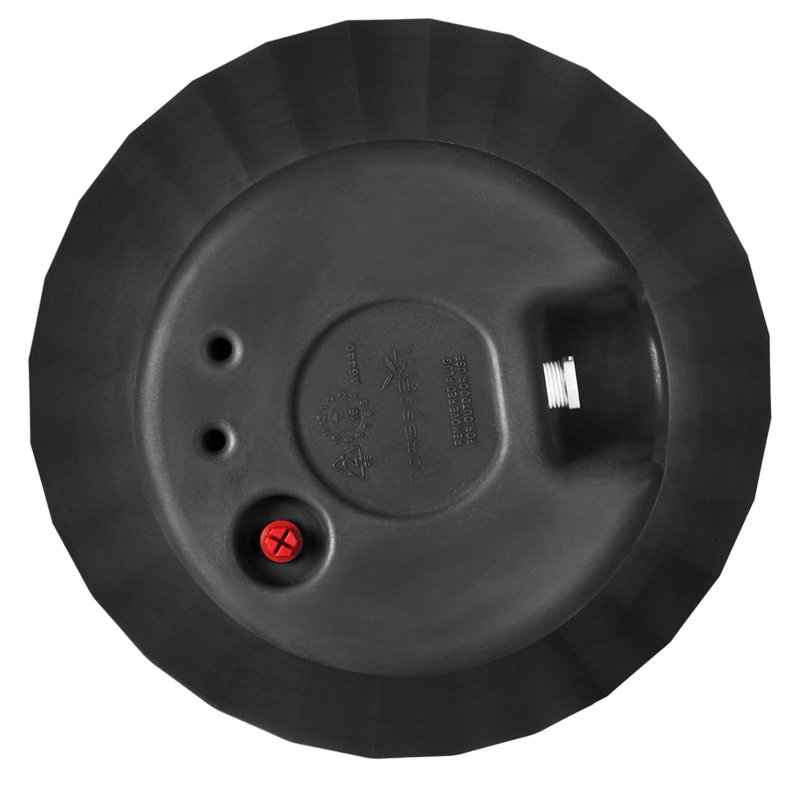 Caviar Black Tall Self-Watering Round Planter