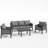5-Person Outdoor Patio Furniture Set – Aluminum Frame, Handwoven All-Weather Rope, 5-Inch Cushions, Outdoor Conversation Set-679935766
