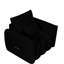 Chaise de conversation contemporaine au design ergonomique - Velours de bureau noir élégant, aspect professionnel