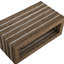 Table basse brune en bois et corde