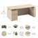 Bush Business Furniture Stratus 72W X 30D Eletric Height Adjustable Standing Desk With File Cabinet