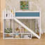 Lit mezzanine avec tablettes de rangement et armoire-831828589-831828591