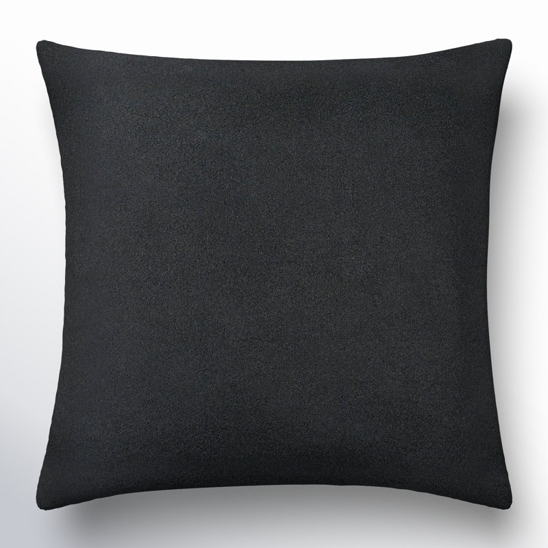 Coussin Alcona, 18 po x 18 po, Polyester/ Bourre en polyester, Noir