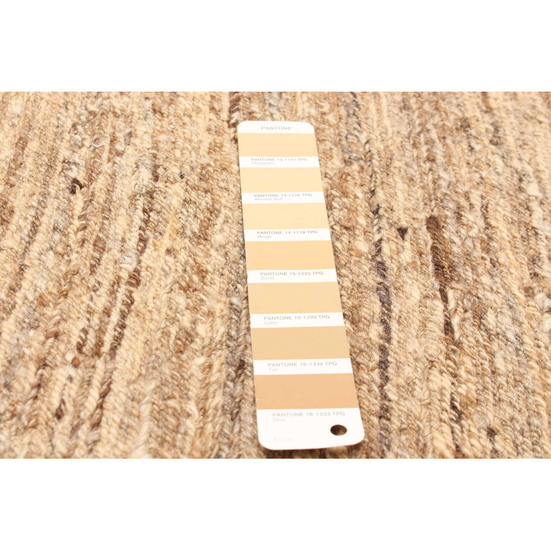 Tapisserie naturelle brun clair Kilim 5 pi 1 po x 6 pi 7 po