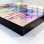 Key storage cabinet, Opens to the right, 30x30x5, Black, Architecture with watercolor splashes, 