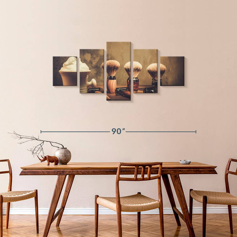 Groomed Gentleman's Salon, 34" H x 74" W