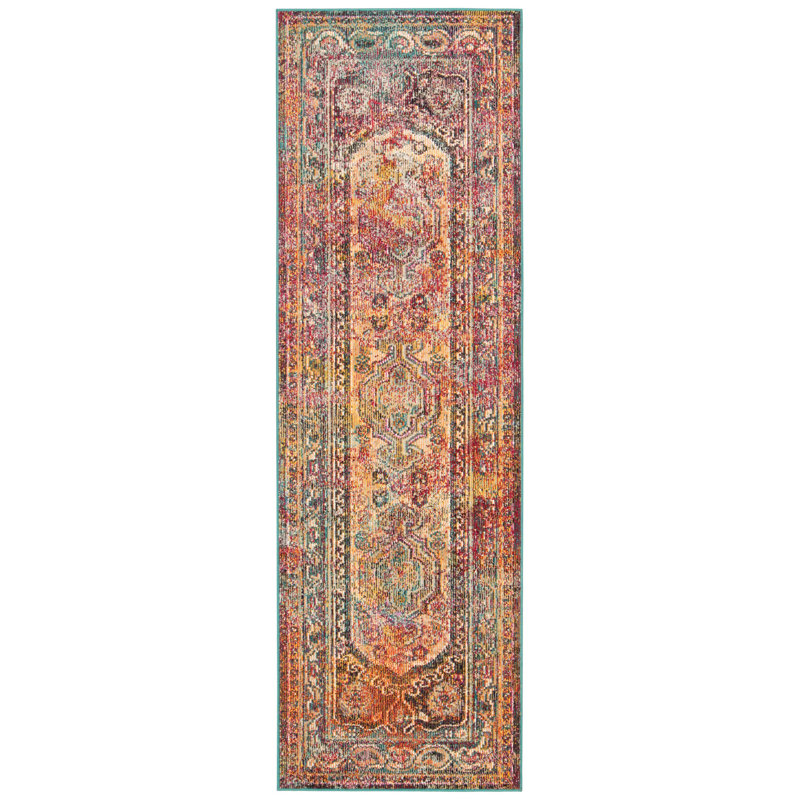 Florrie Crystal Performance Oriental Rug, Runner 2'2" x 7'