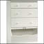 Commode 3 tiroirs, finition blanche