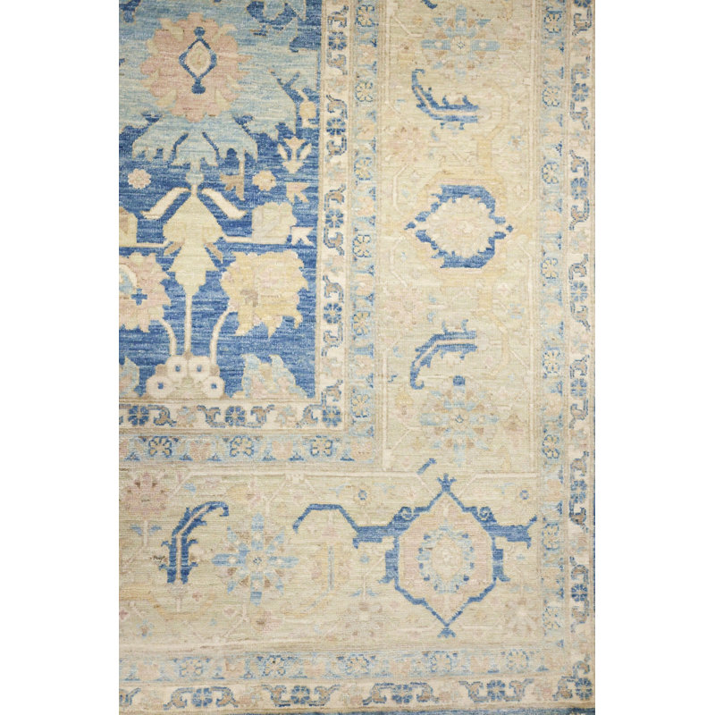 New Turkmen Afghan One-of-a-Kind Rectangle 8'11" X 11'7" Area Rug