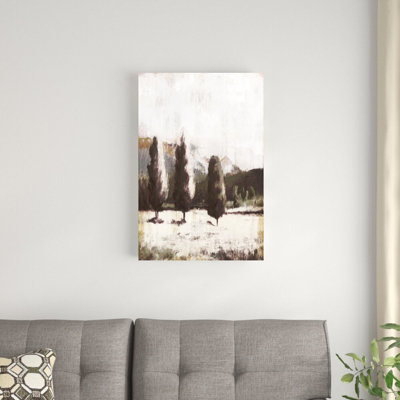 Reproduction d’art sur toile tendue trois sapins