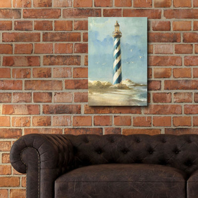 Art mural en verre épique «L Phare 1» par Danhui Nai, 16 po x 24 po