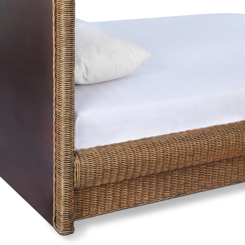 Costa Solid Wood Bed, King