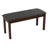 Rosco Dining Bench in Charcoal Fabric, Walnut Finish 40"