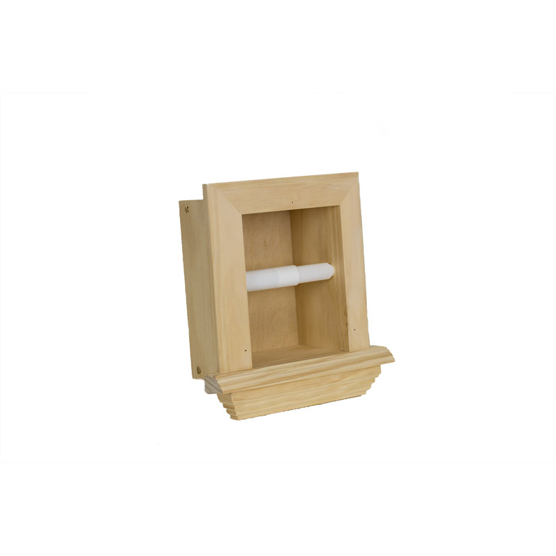 Porte-papier hygiénique encastré Tracy, Naturel