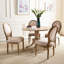 Chaise d'appoint Roi Louis en bois massif Denholme-154055273-152255452