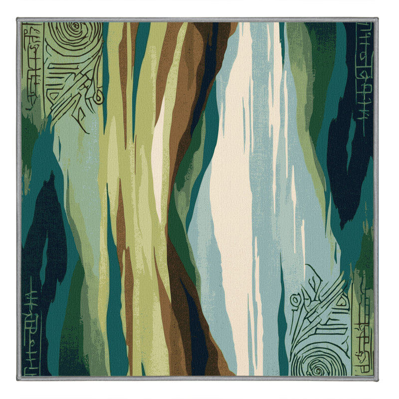 Celestial Cascade Rug, Square 8'