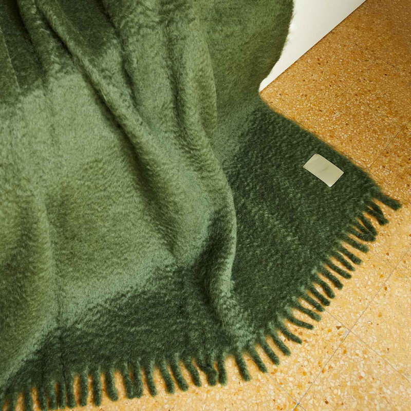 Hand Woven Blanket, Green