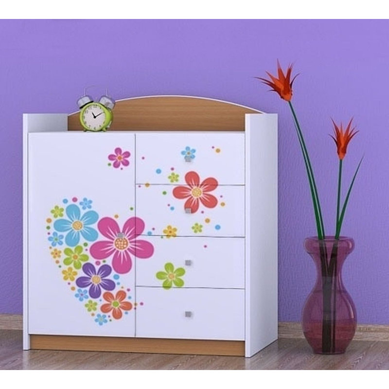 Niemi Kids 4 - Drawer Combo Dresser, Beech