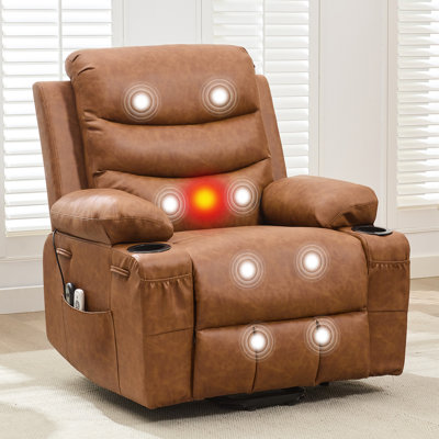 Oversized Power Lift Recliner Chair for Elderly with Heat and Massage