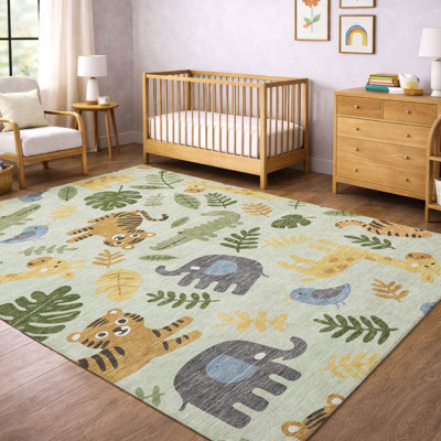 Tapis pour enfants Villers AMF2578 de qualité supérieure, lavable à la machine
