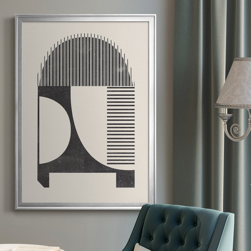 " Unknown Space IV ", Silver Framed, 42.5" H x 30.5" W x 1" D