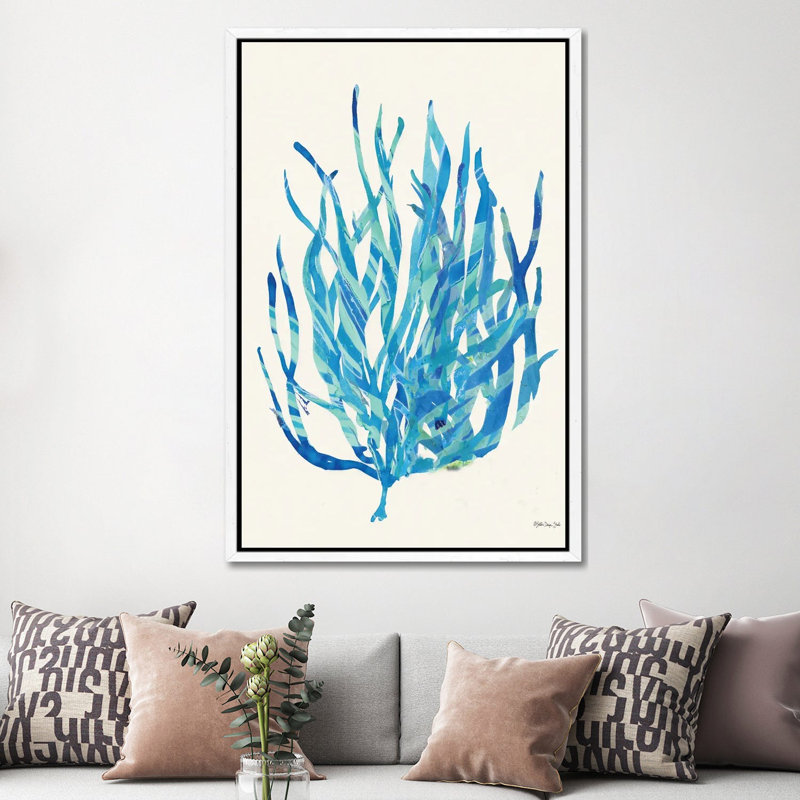 Coral Medley I by Stellar Design Studio - Painting on Canvas, White Floater Frame, 152.5 cm H x 101.5 cm W