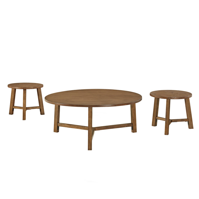 Red Barrel Studio® Newbury Coffee And End Tables Set, Pecan