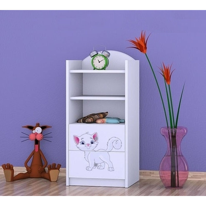 Jake 96cm H X 45cm W Animals Kids Cube, White