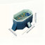 Piscine gonflable pliante 1,6 PVC-114727951