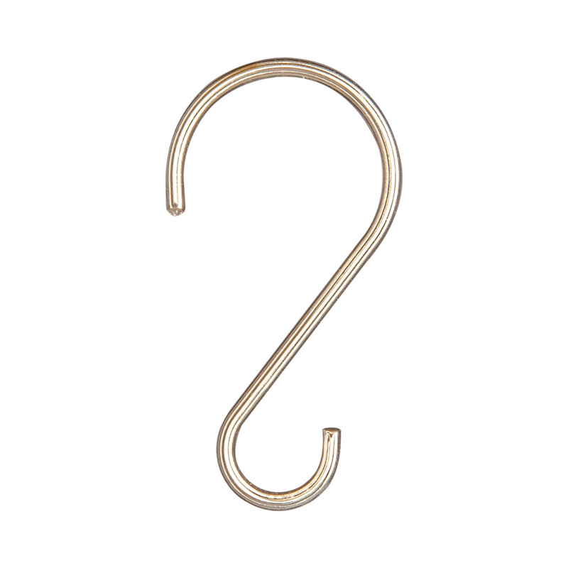 Rustproof Brushed Nickel Zinc Shower Curtain Hooks, Set of 12