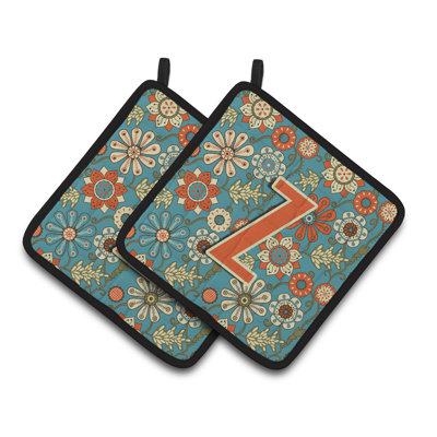 Caroline's Treasures Flower Polyester Potholder