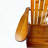 Foldable Oak Wood Adirondack Chair for Indoor/Outdoor Use