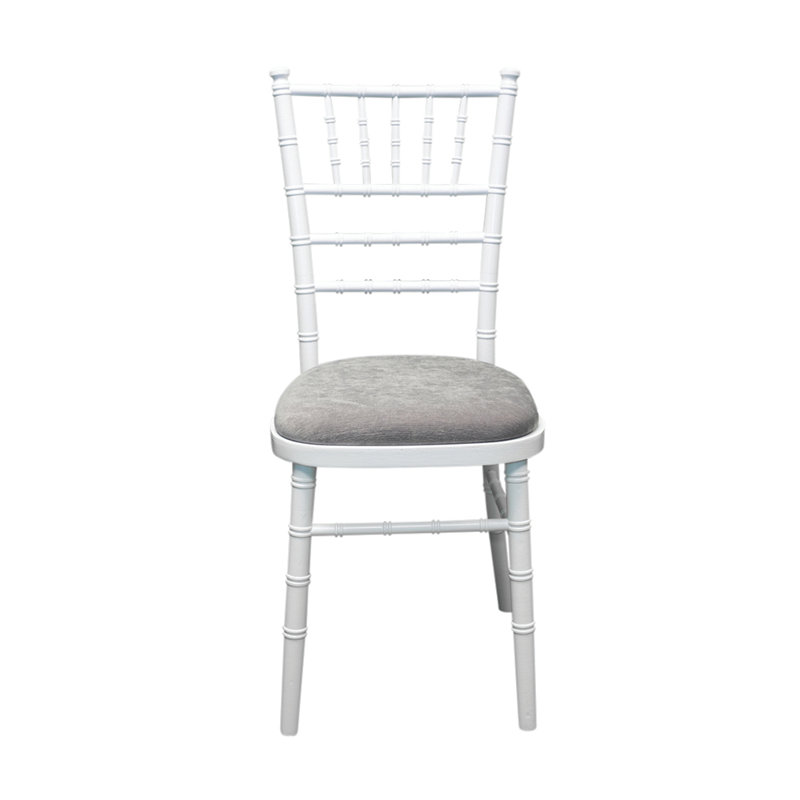 Arrington 43cm H Polyester Blend Upholstered Ladder Back Side Chair, Grey, White