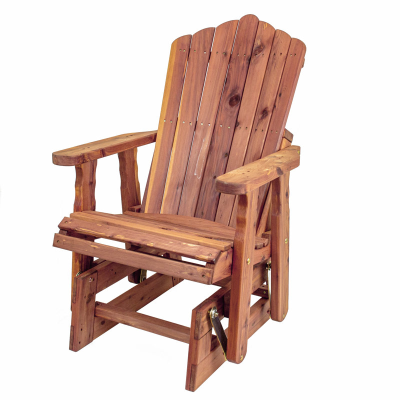 Fauteuil oscillant d'extérieur en bois de cèdre rouge Aromatique