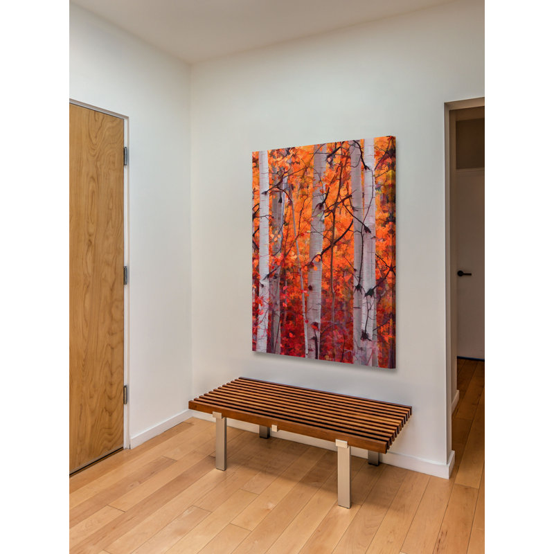 "automne splendor" par don schwartz, reproduction d’art sur toile tendue, H 24 po x l 16 po