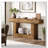 63" Console Table, Farmhouse 2-Tier Entryway Table With U-Shaped Base, Narrow Long Wood Sofa Table Behind Couch Table For Living Room-1726861927