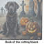 Grande planche à découper en verre chocolat Labrador Retriever Spooky