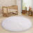 6x6 ft Cream White Round Shag Rugs, Soft Non-slip Fluffy Rug for Bedroom, Living Room, Teen Rooms Home Decor-555472333-560752770