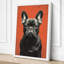 French Bulldog Portrait Modern - Wrapped Canvas-431044183-431044524