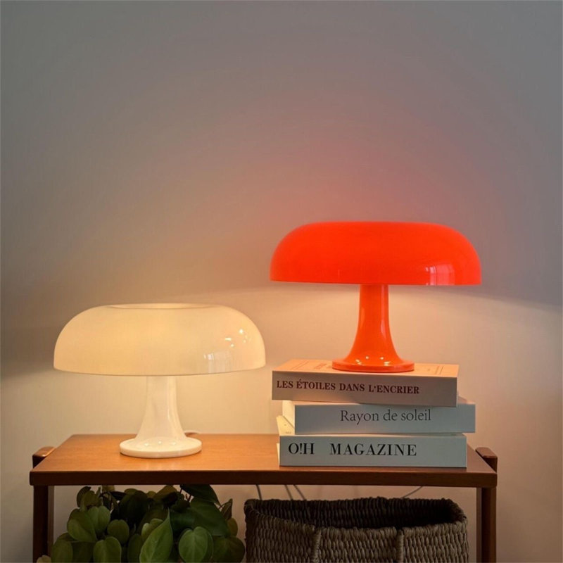 Mushroom Lamp, Bedroom Lamp, Small Idle Decorative Lamp, Novel Lamp, Orange