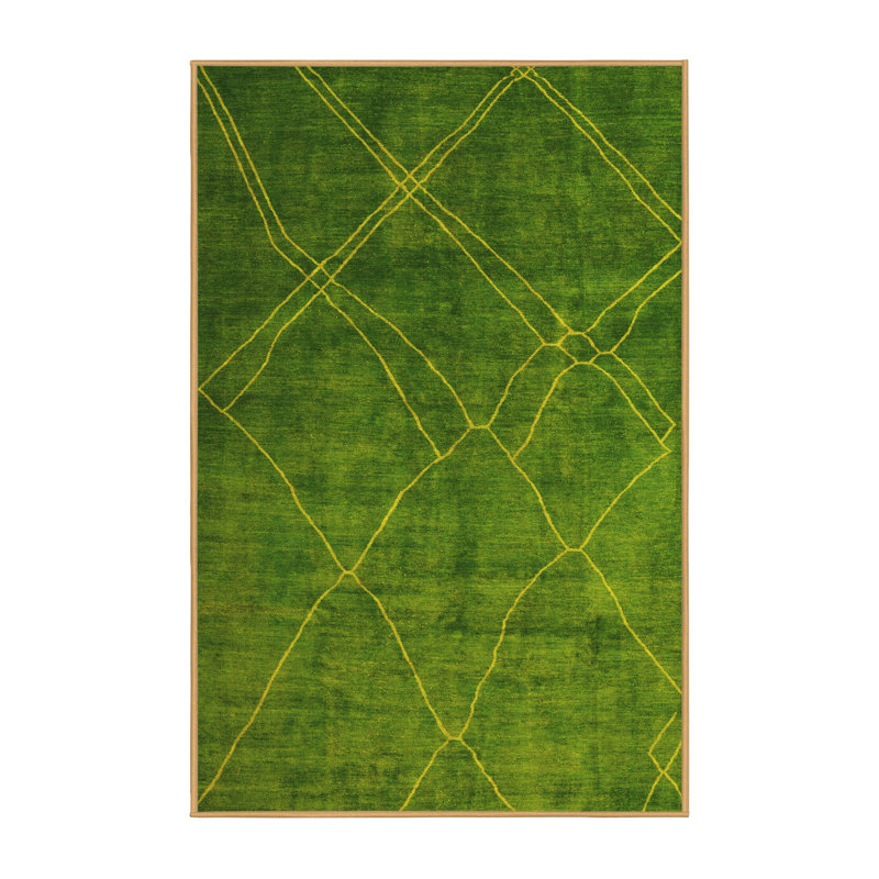 Kysha Washable Abstract Indoor Rug, Rectangle 2' x 4'