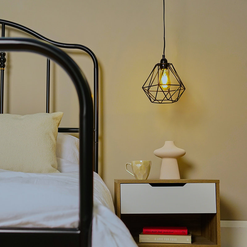 Metal Novelty Pendant Shade, Black