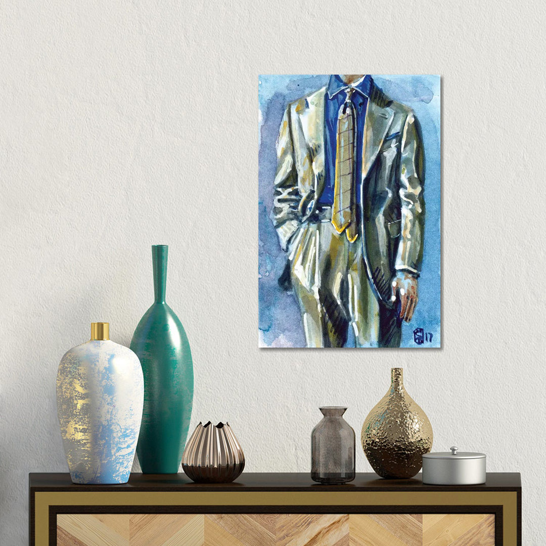 Pitti Uomo Style I von Sunflowerman - No Frame Gallery-Wrapped Canvas Giclée on Canvas